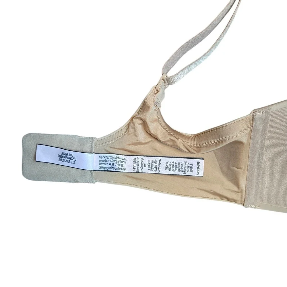 Victoria's Secret Nude Push Up T-Shirt Bra 34DDD 34F Smooth Cups‎ - Picture 6 of 6